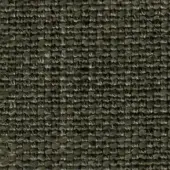 Dark olive green fabric with a dense, knotted texture and grid pattern; white label reads “swan > fabric (extra) > extra 754 21”.